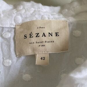 Sezane cotton embroidered bottom up